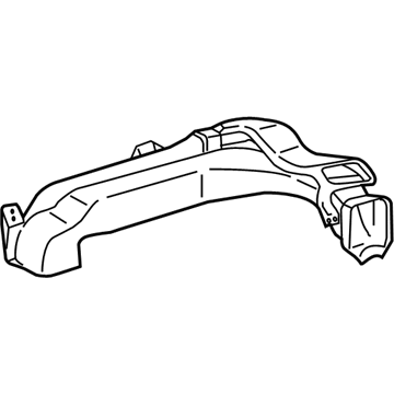 Toyota 55086-02110 Duct Sub-Assembly, Heater To Register