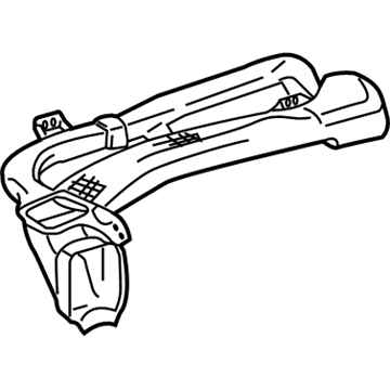 Toyota 55084-12150 Duct Sub-Assembly, Heater To Register