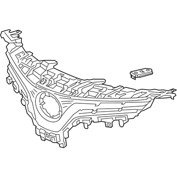 Toyota 53101-06A70 Grille Assembly