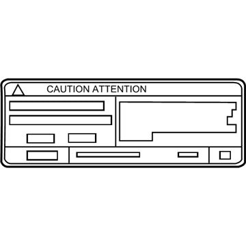 Toyota 88723-07060 Label, Cooler Service Caution