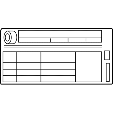 Toyota 42661-06722 Label, Tire Pressure