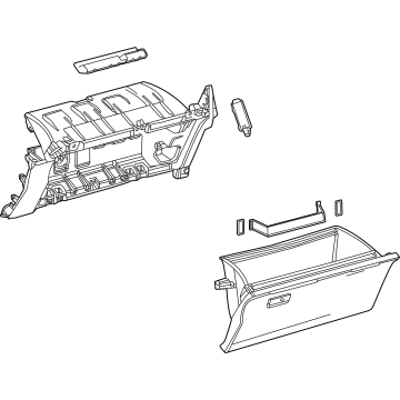 Toyota 55550-62020-A0 Glove Box Assembly