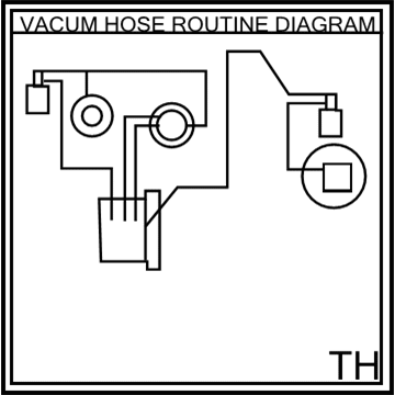 Toyota 17792-75120 Plate, Engine Vacuum Hose Information