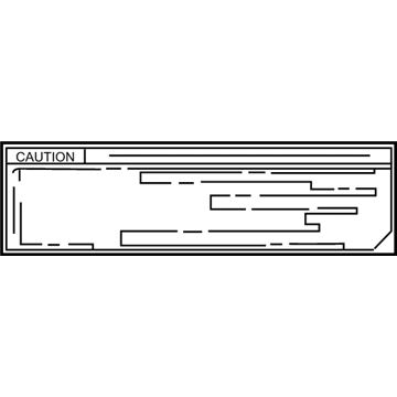 Toyota 41991-04021 Caution Label