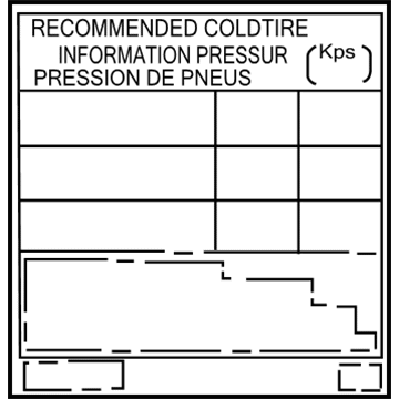 Toyota 42661-04010 Tire Info Label