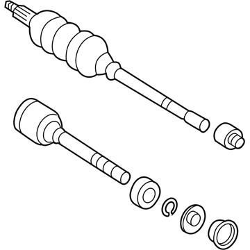 Toyota 43410-07071 Passenger Front Cv Axle Shaft