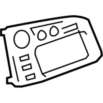 Toyota 55405-01040 Radio Bezel