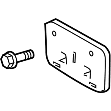 Toyota 52114-02060 License Bracket