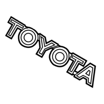 Toyota 75471-04030 Nameplate