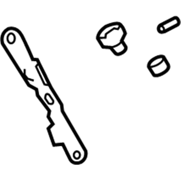 Toyota 68904-42014 Lift Cylinder Lower Bracket, Driver Side