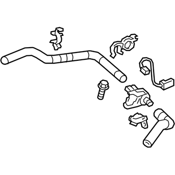 2020 Toyota Camry Coolant Reservoir Hose - 16261-F0012