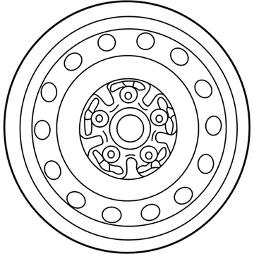 Toyota 42611-08010 Wheel, Steel