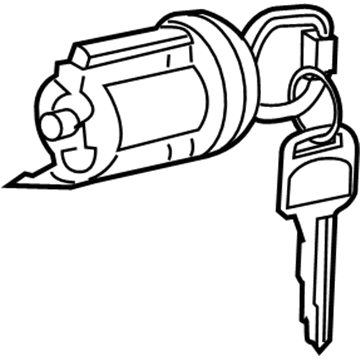 Toyota 69057-21092 Cylinder & Key Set, Ignition Switch Lock