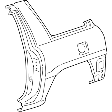 Toyota 61620-42070 Fender Assy, Rear LH