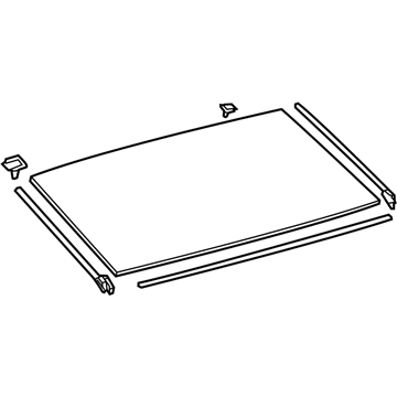 Toyota 68105-47150 Glass Sub-Assembly, Back