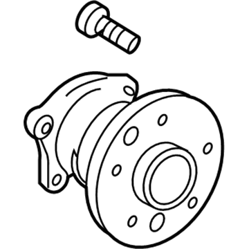 Toyota 42460-0E010 Rear Axle Bearing And Hub Assembly, Left