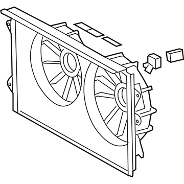 2010 Scion tC Fan Shroud - 16711-28170