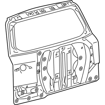 Toyota 67005-0R020 Panel Sub-Assembly, Back