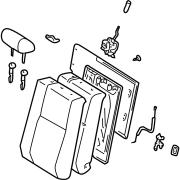 Toyota 71490-AA110-B0 Seat Back Assembly