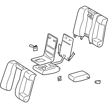 Toyota 71480-AA160-B1 Back Assembly, Rear Seat, RH