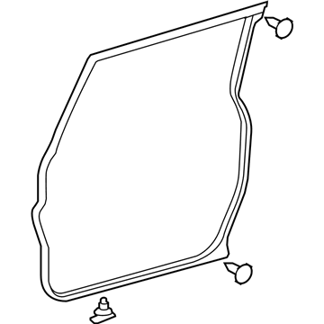 Toyota 67862-35092 WEATHERSTRIP, Front Door