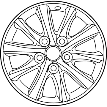 Toyota 42611-06730 Wheel, Alloy