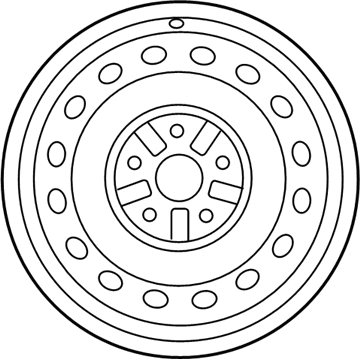 Toyota 42611-06720 Wheel, Disc