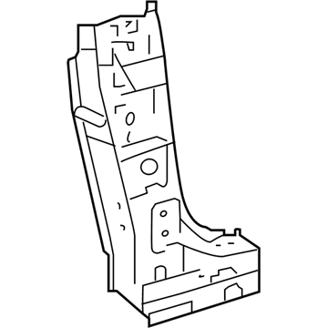 Toyota 61108-02300 Hinge Pillar Reinforcement, Lower Passenger Side