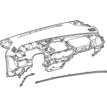 Toyota 55300-47230-B1 PANEL ASSY, INSTRUME