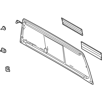 Toyota 64810-0C100 Back Glass