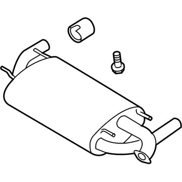 Toyota SU003-03938 Exhaust Tail Pipe Assembly