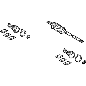 Toyota 43470-09800 Shaft Assembly, Outboard