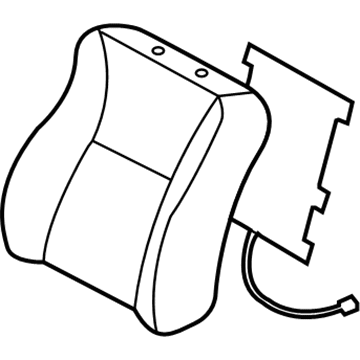 Toyota 71073-AA671-A1 Front Seat Back Cover, Right(For Separate Type)