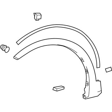 Toyota 75601-0R030 MOULDING Sub-Assembly, F