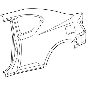 Toyota 61603-21140 Panel Sub-Assembly, QUAR