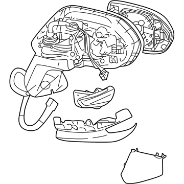 Toyota 87910-12F80 Mirror Assembly