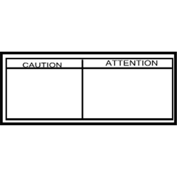 Toyota 42668-14060 Caution Label