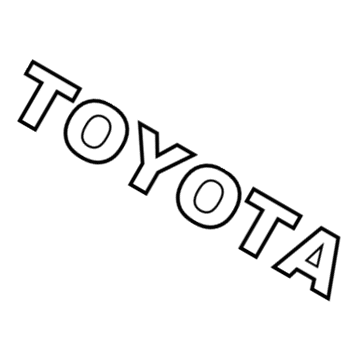 Toyota 75443-47020 Back Door Name Plate, No.3