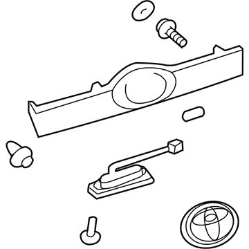 Toyota 76801-47060-B0 Garnish Sub-Assy, Back Door, Outside