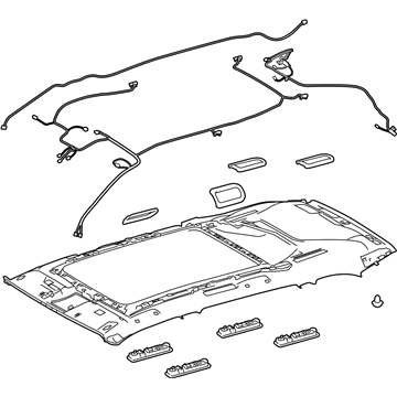 Toyota 63300-0ED41-A0 HEADLINING Assembly, Roof