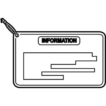 Toyota 11294-0V010 Info Label