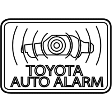 Toyota 74515-06010 Antitheft Label