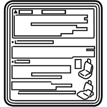 Toyota 74544-35120 Info Label