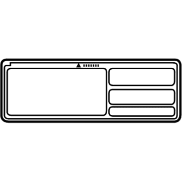 Toyota 36369-35680 Info Label