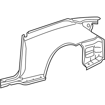 Toyota 61602-06110 Panel Sub-Assy, Quarter, LH