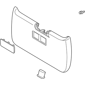 Toyota 67750-02030-B0 Board Assy, Back Door Trim