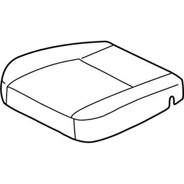 Toyota 71072-AC020-B0 Front Seat Cushion Cover, Left(For Separate Type)