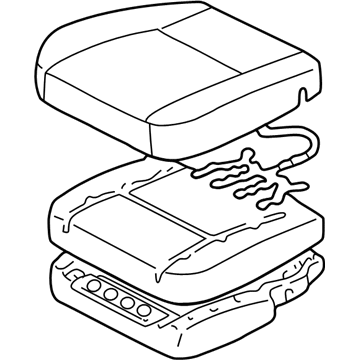 Toyota 71410-0C070-E0 Cushion Assembly, Front Seat, RH