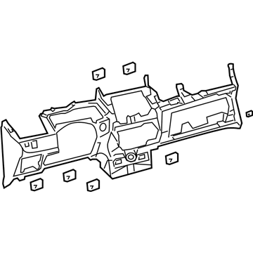 Toyota 55303-52310-B0 Panel Sub-Assembly, Inst