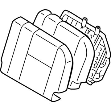 Toyota 79350-60520-B0 Seat Back Assembly